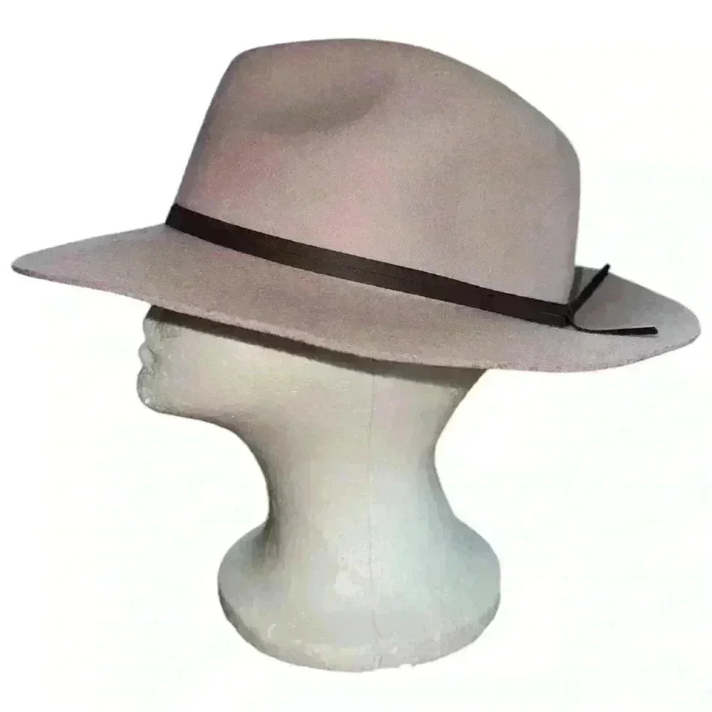 NWOT Morgan Taylor delanie wool fedura hat in rose
